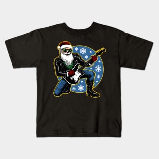 Santa is a rocker Kids T-Shirt